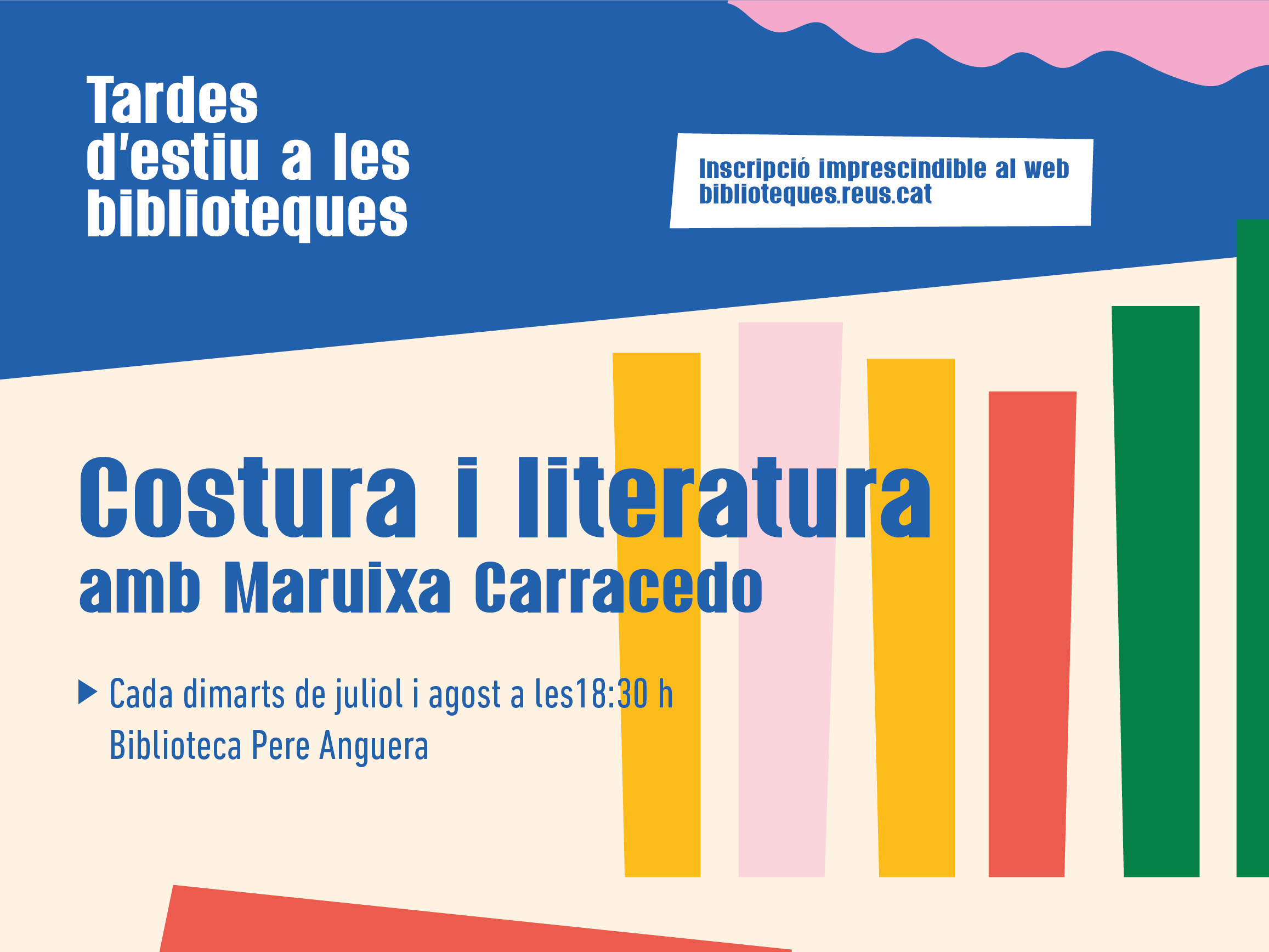 Imatge Biblioteques Municipals de Reus: "Costura i literatura" amb Maruixa Carracedo