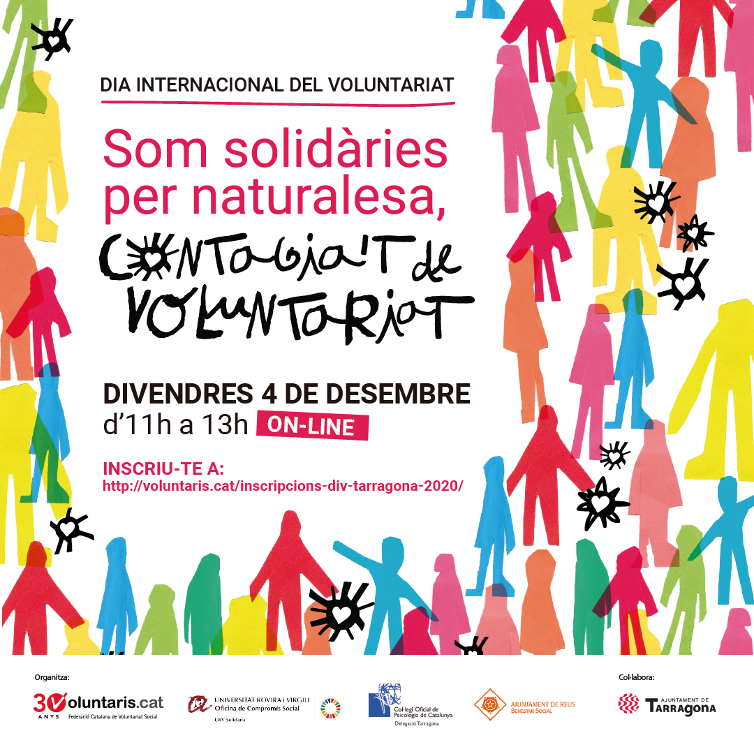 Imatge Acte en línia i interactiu amb motiu del Dia Internacional del Voluntariat