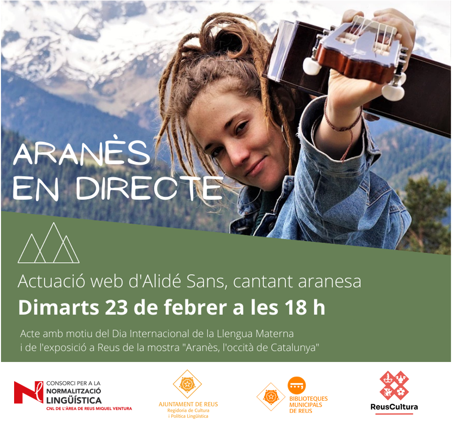 Imatge Dia Internacional de la Llengua Materna: actuació de la cantant aranesa Alidé Sans