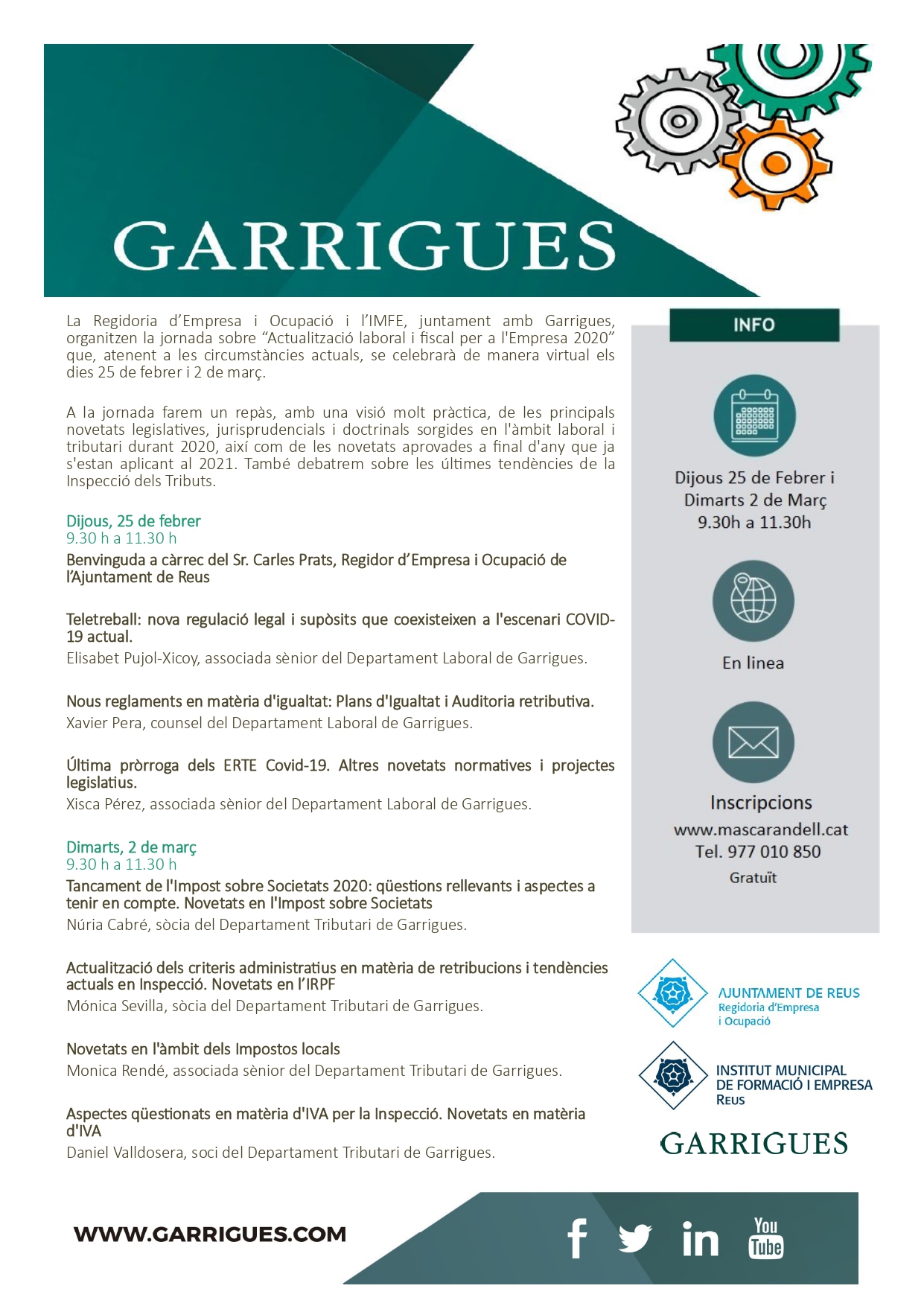 Imatge Seminari d'Actualització laboral