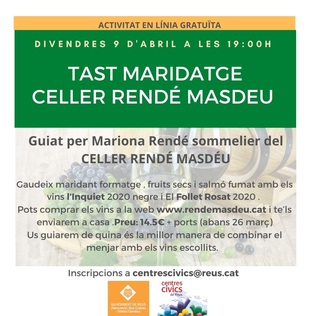 Imatge TAST MARIDATGE CELLER RENDÉ MASDÉU