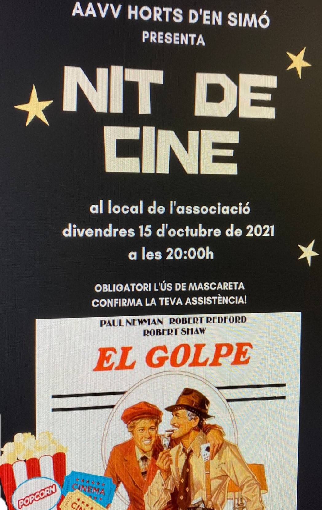 Imatge Nit de cine. "El Golpe"