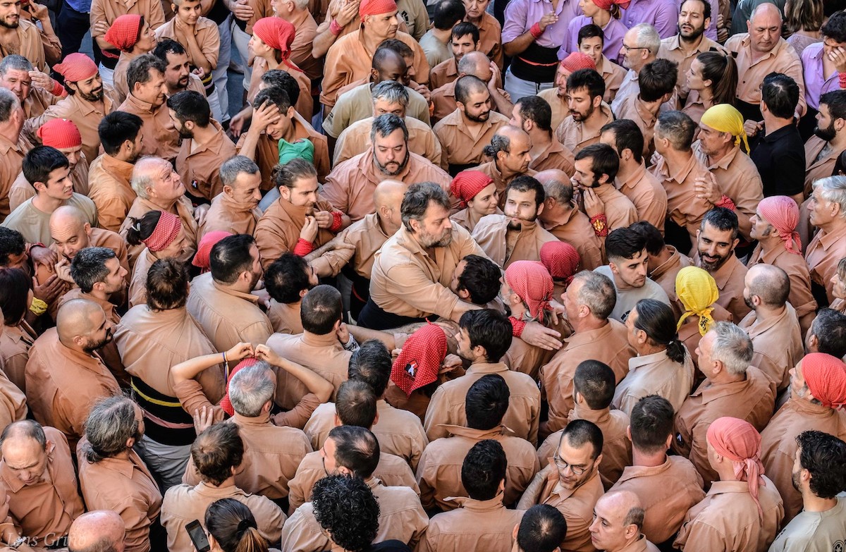 Imatge Sant Pere 2022: Assaig especial de castells