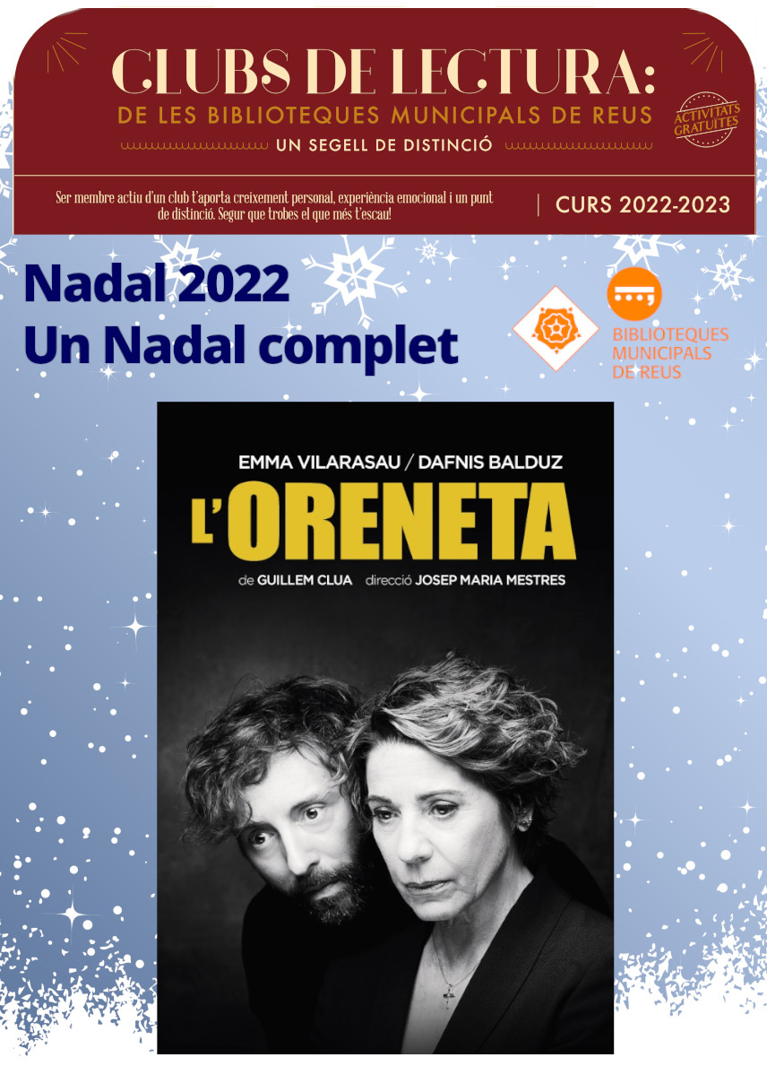 Imatge Club Llegir el Teatre. "L'oreneta"  de Guillem Clua