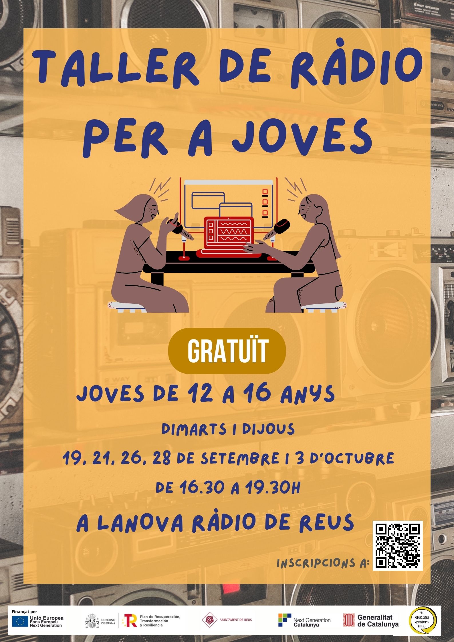 Imatge Taller de ràdio per a joves de 12 a 16 anys