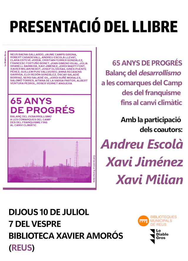 Imatge Presentació del llibre "65 anys de progrés.... "