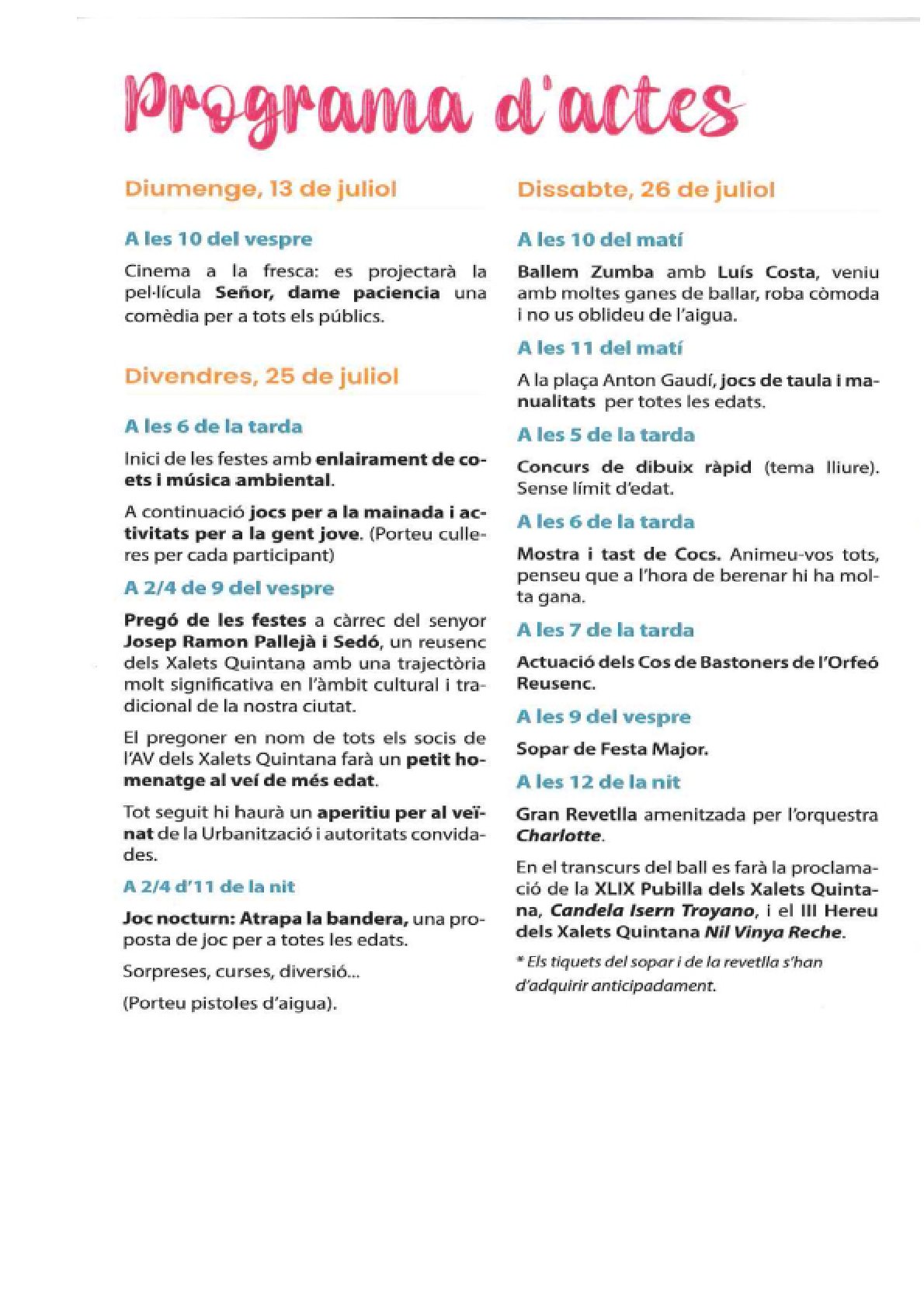 Imatge Festes de barri