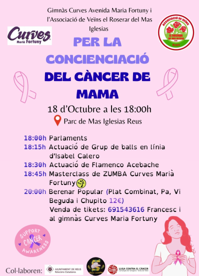 Imatge Actes per la conscienciació del càncer de mama