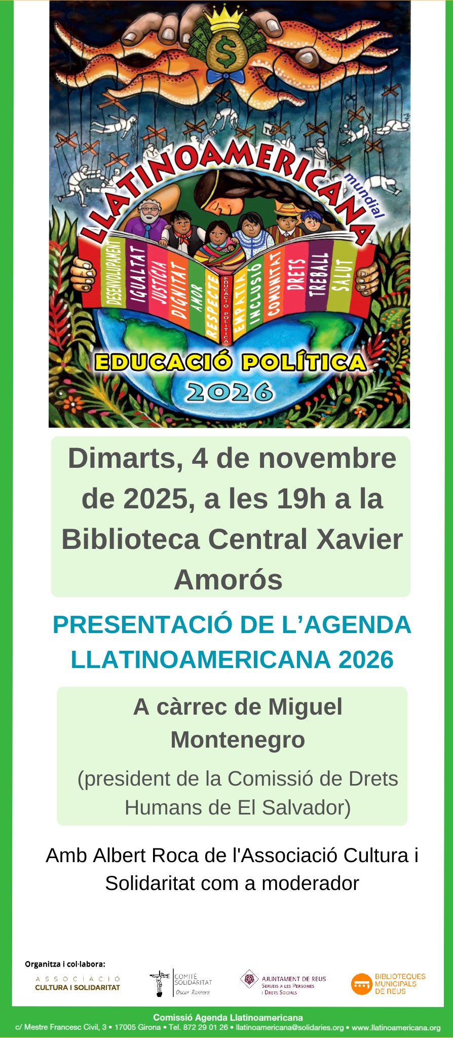 Imatge Presentació de l'Agenda Llatinoamericana Mundial 2026 a Reus