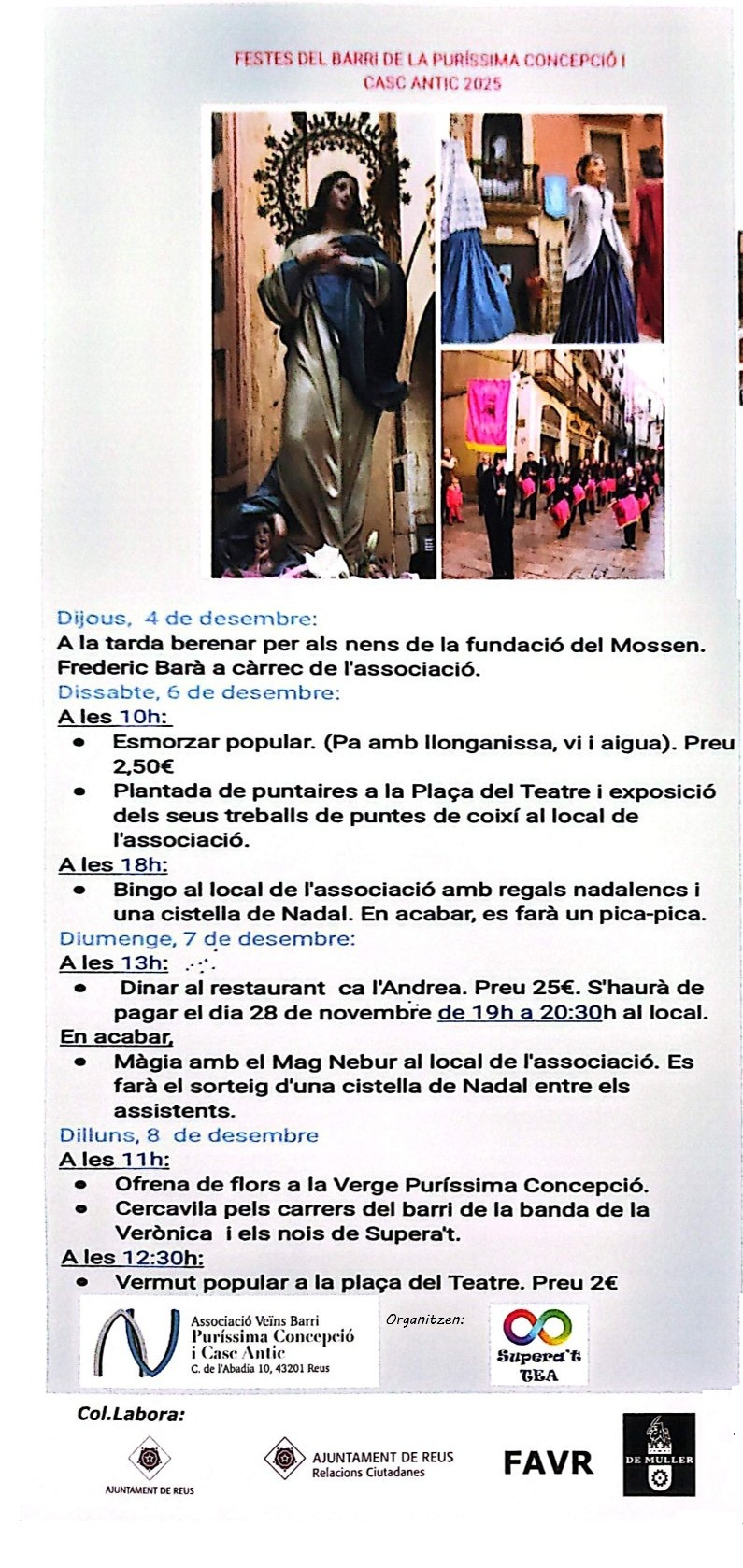 Imatge Festes del Barri Puríssima Concepció