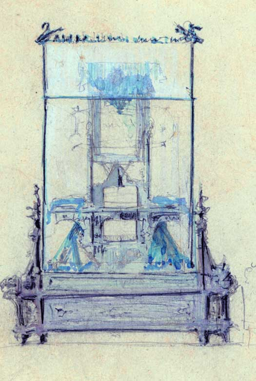 Imatge Gaudí i la vitrina Comella.