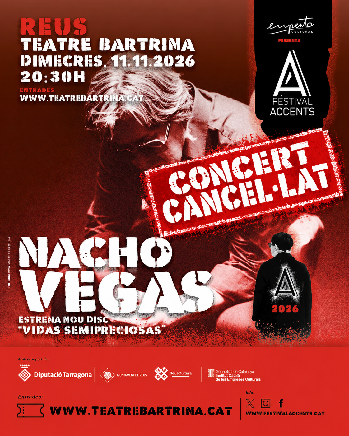 Imatge CONCERT CANCEL·LAT Nacho Vegas 
